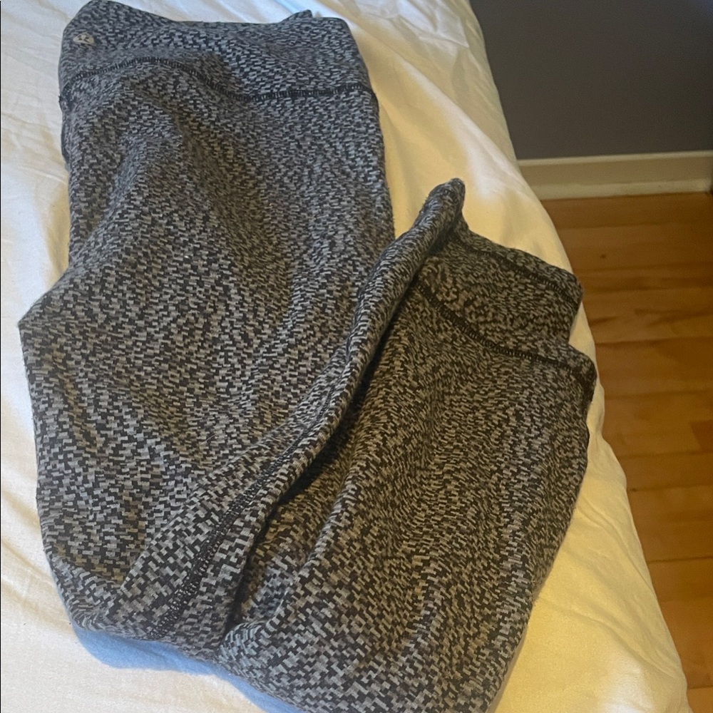 Lululemon Athletica Black and Gray tights. - Picture 2 of 2